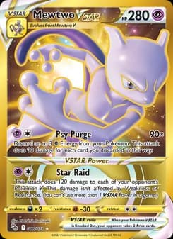 Mewtwo VSTAR — Pokémon GO — Secret Rare