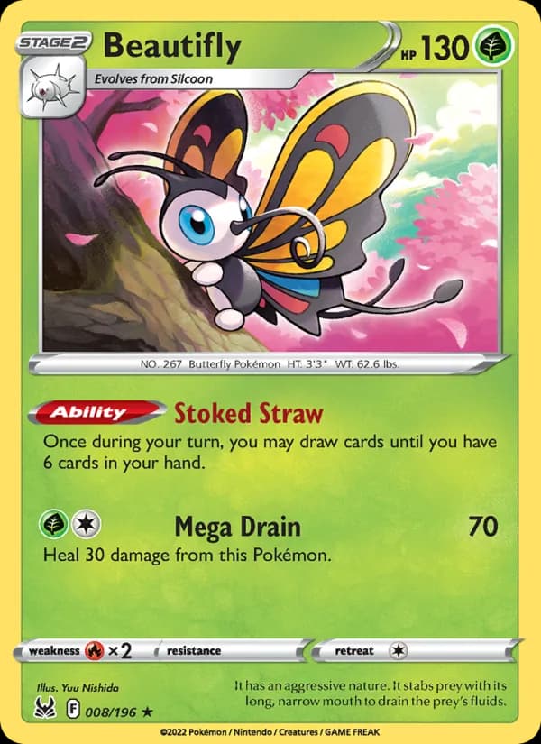 Beautifly — Lost Origin, Holo Rare
