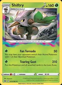 Shiftry — Lost Origin — Holo Rare