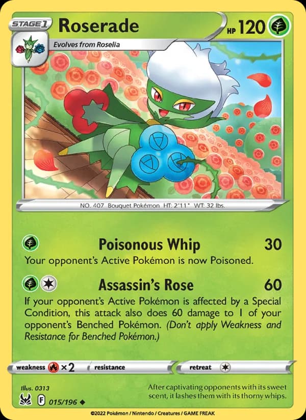Roserade — Lost Origin, Uncommon