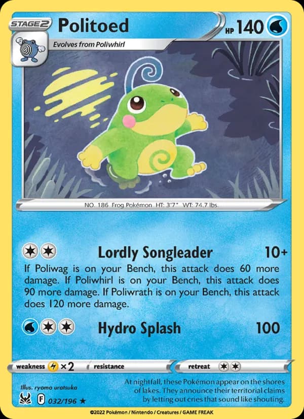 Politoed — Lost Origin, Rare