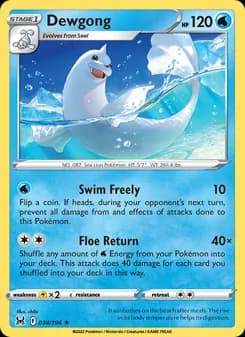 Dewgong — Lost Origin — Rare