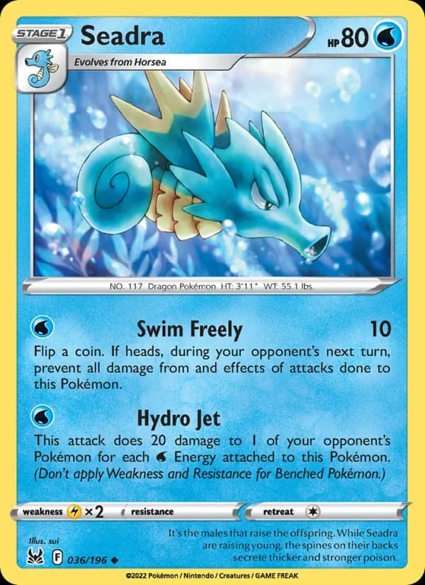 Seadra — Lost Origin, Uncommon