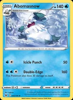 Abomasnow — Lost Origin — Uncommon