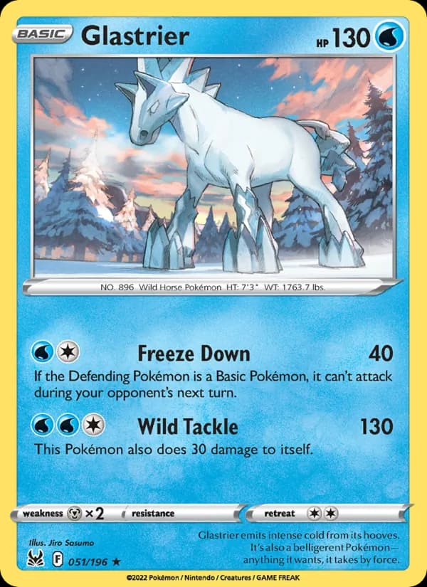 Glastrier — Lost Origin, Holo Rare