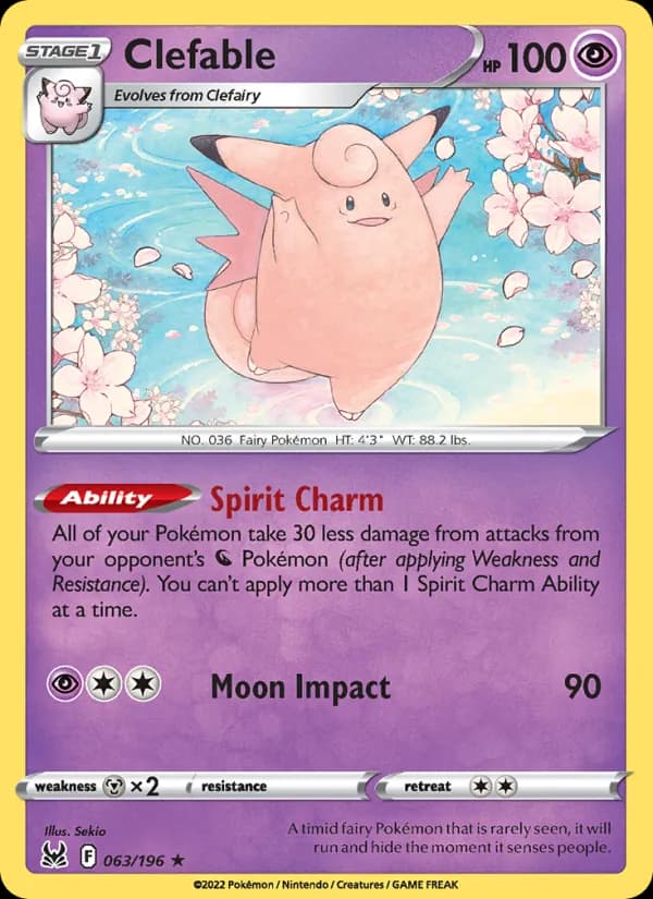 Clefable — Lost Origin, Rare
