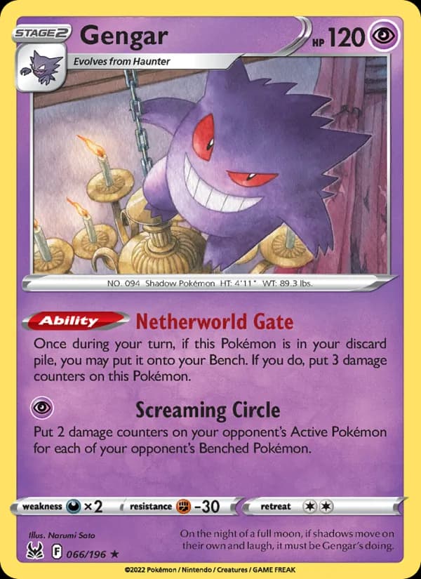 Gengar — Lost Origin, Holo Rare