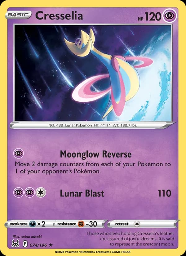 Cresselia — Lost Origin, Holo Rare