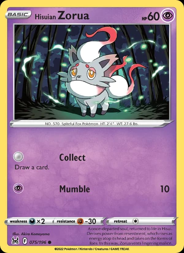 Hisuian Zorua — Lost Origin, Common