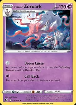 Hisuian Zoroark — Lost Origin — Holo Rare