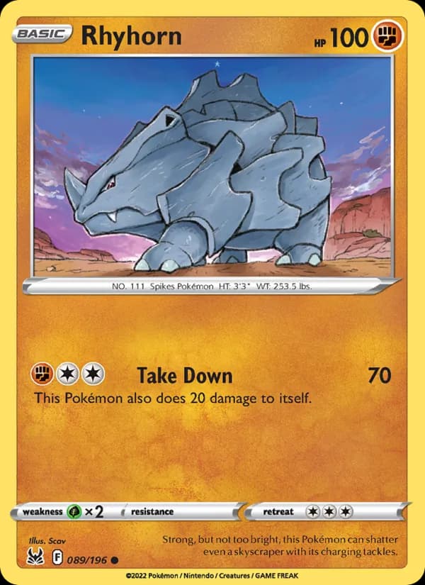 Rhyhorn — Lost Origin, Common