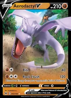 Aerodactyl V — Lost Origin — Holo Rare V