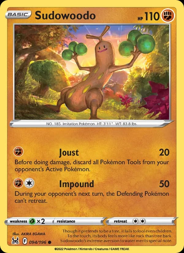 Sudowoodo — Lost Origin, Common