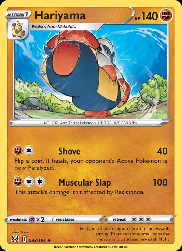 Hariyama — Lost Origin, Uncommon