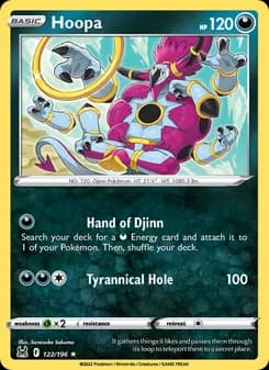 Hoopa — Lost Origin — Rare