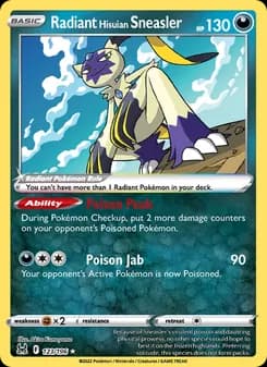 Radiant Hisuian Sneasler — Lost Origin — Radiant Rare
