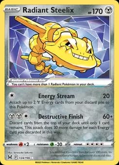 Radiant Steelix — Lost Origin — Radiant Rare