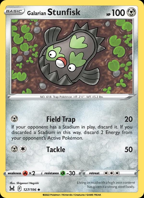 Galarian Stunfisk — Lost Origin, Uncommon