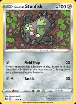 Galarian Stunfisk — Lost Origin — Uncommon
