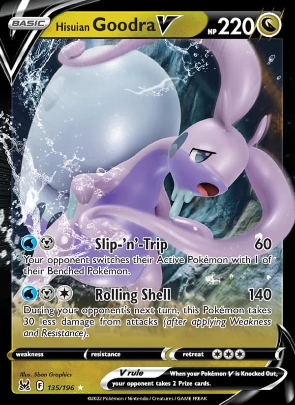 Hisuian Goodra V — Lost Origin, Holo Rare V