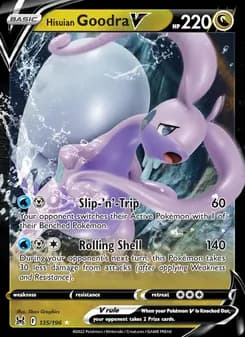 Hisuian Goodra V — Lost Origin — Holo Rare V