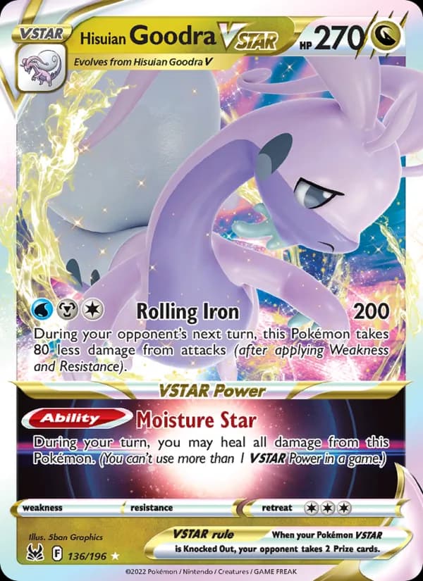 Hisuian Goodra VSTAR — Lost Origin, Holo Rare VSTAR