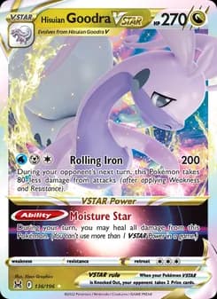 Hisuian Goodra VSTAR — Lost Origin — Holo Rare VSTAR