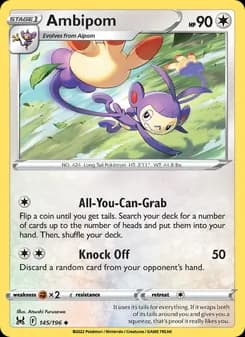 Ambipom — Lost Origin — Uncommon