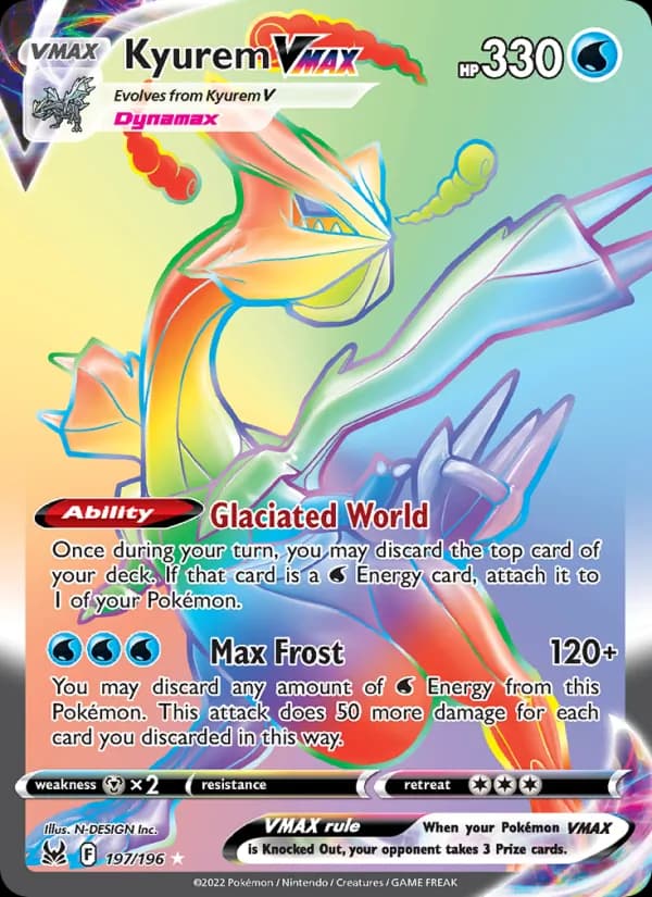 Kyurem VMAX — Lost Origin, Secret Rare