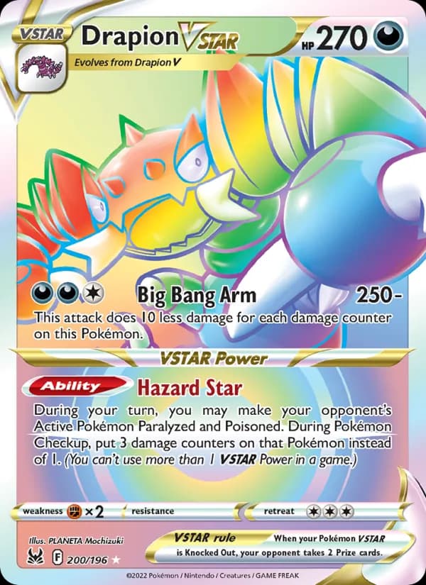 Drapion VSTAR — Lost Origin, Secret Rare