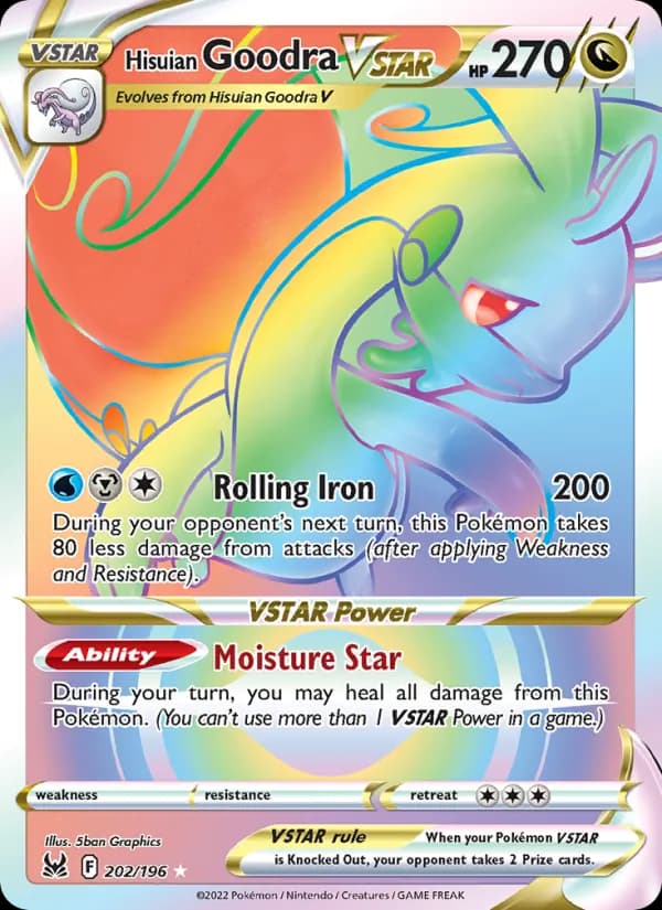 Hisuian Goodra VSTAR — Lost Origin, Secret Rare