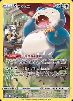 Snorlax — Lost Origin — Rare
