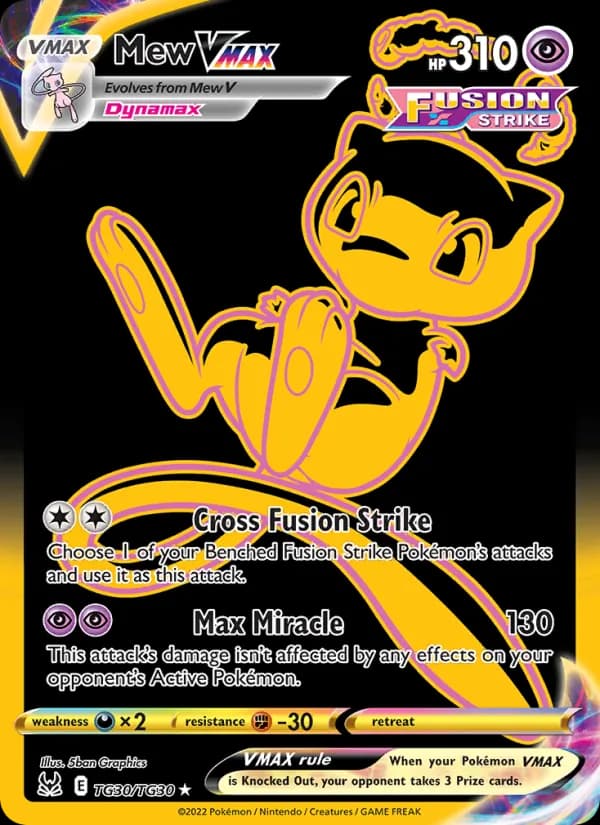 Mew VMAX — Lost Origin, Secret Rare