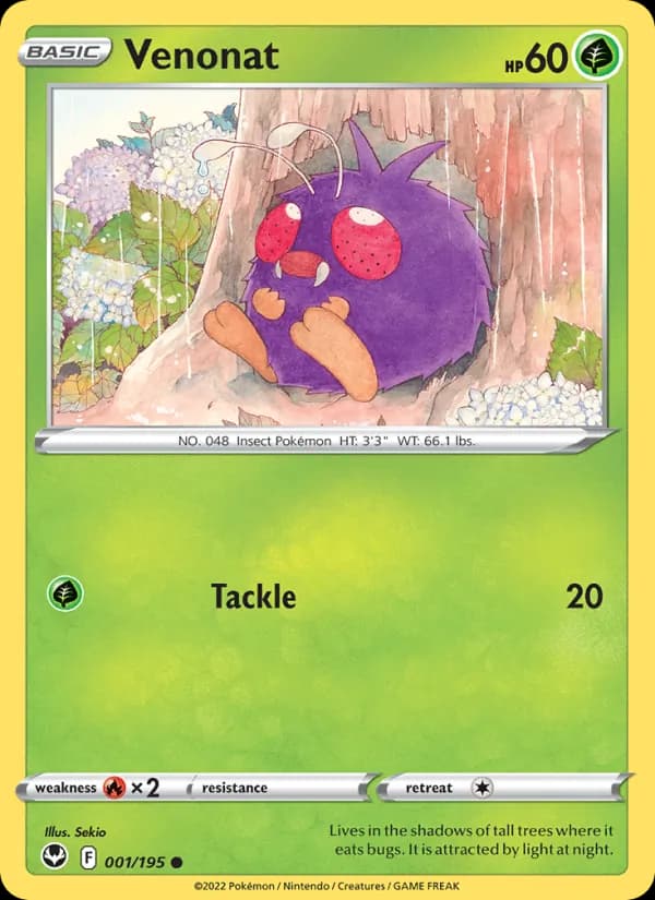 Venonat — Silver Tempest, Common