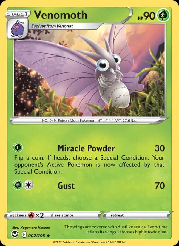 Venomoth — Silver Tempest, Uncommon