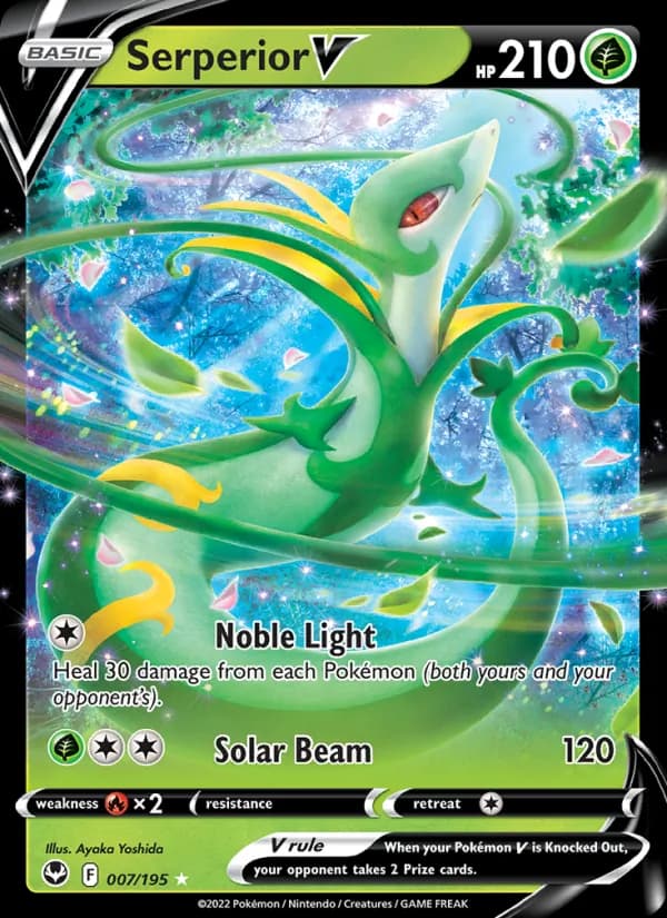 Serperior V — Silver Tempest, Holo Rare V