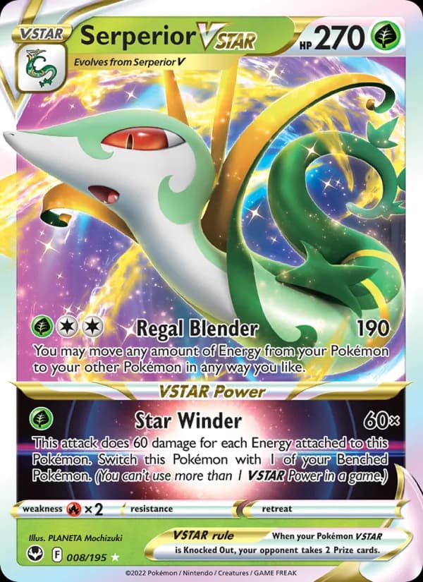 Serperior VSTAR — Silver Tempest, Holo Rare VSTAR