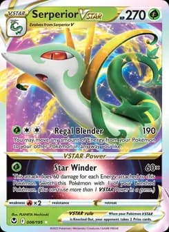 Serperior VSTAR — Silver Tempest — Holo Rare VSTAR