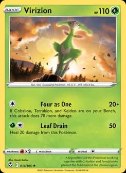 Virizion — Silver Tempest — Rare