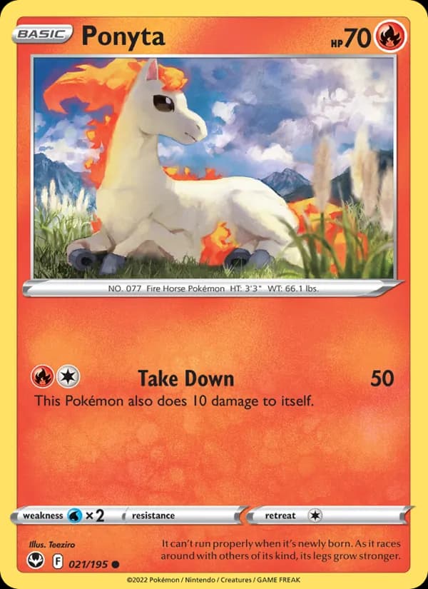 Ponyta — Silver Tempest, Common
