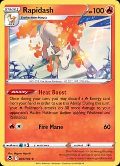 Rapidash — Silver Tempest — Holo Rare