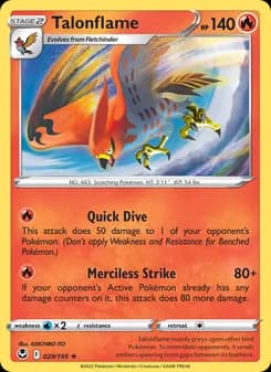 Talonflame — Silver Tempest — Rare