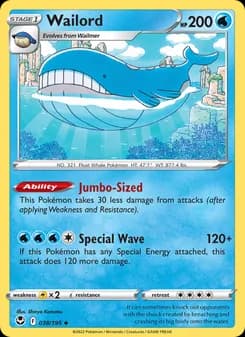 Wailord — Silver Tempest — Uncommon