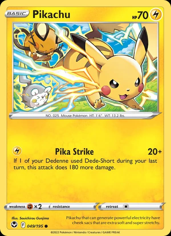 Pikachu — Silver Tempest, Common