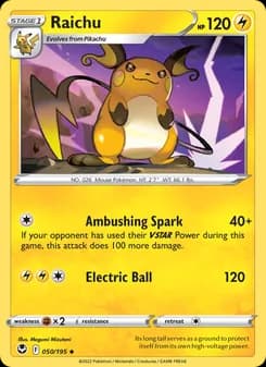 Raichu — Silver Tempest