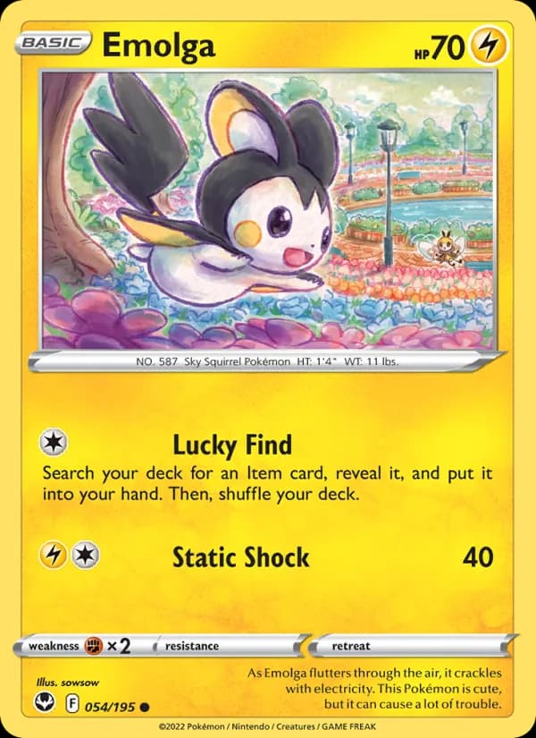 Emolga — Silver Tempest, Common