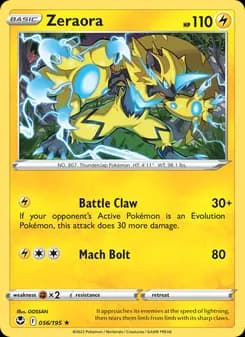 Zeraora — Silver Tempest — Rare