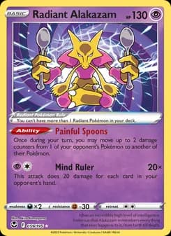 Radiant Alakazam — Silver Tempest — Radiant Rare