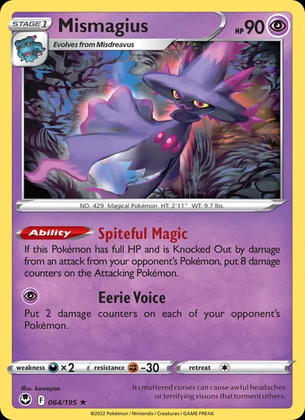 Mismagius — Silver Tempest, Rare