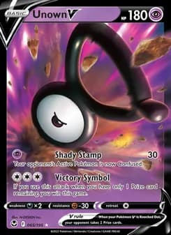 Unown V — Silver Tempest — Holo Rare V